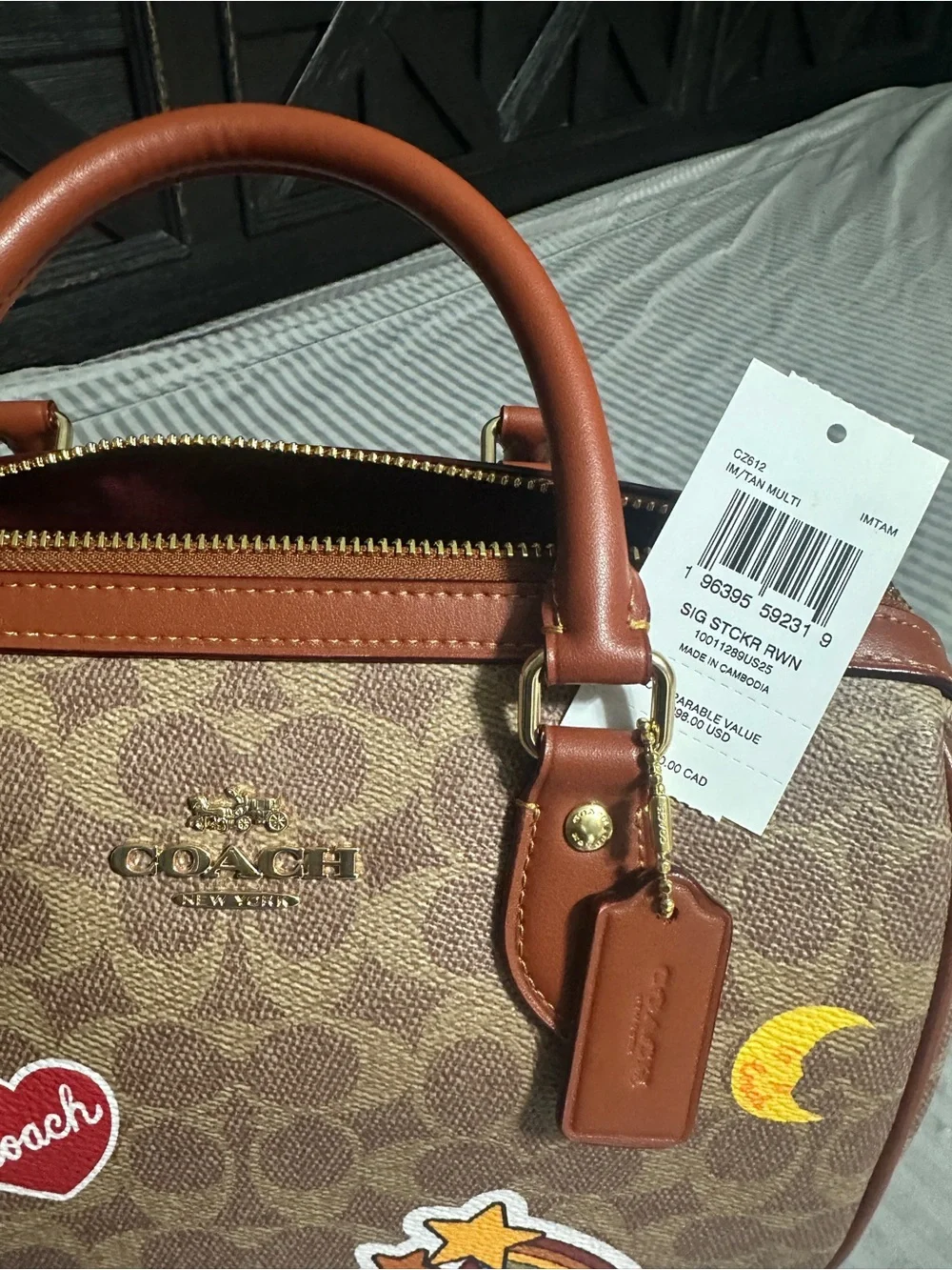 COACH Sticker Print Rowan & Matching Wrislet